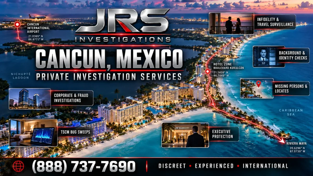 JRS Investigations Cancun private investigator services across the Hotel Zone and Riviera Maya