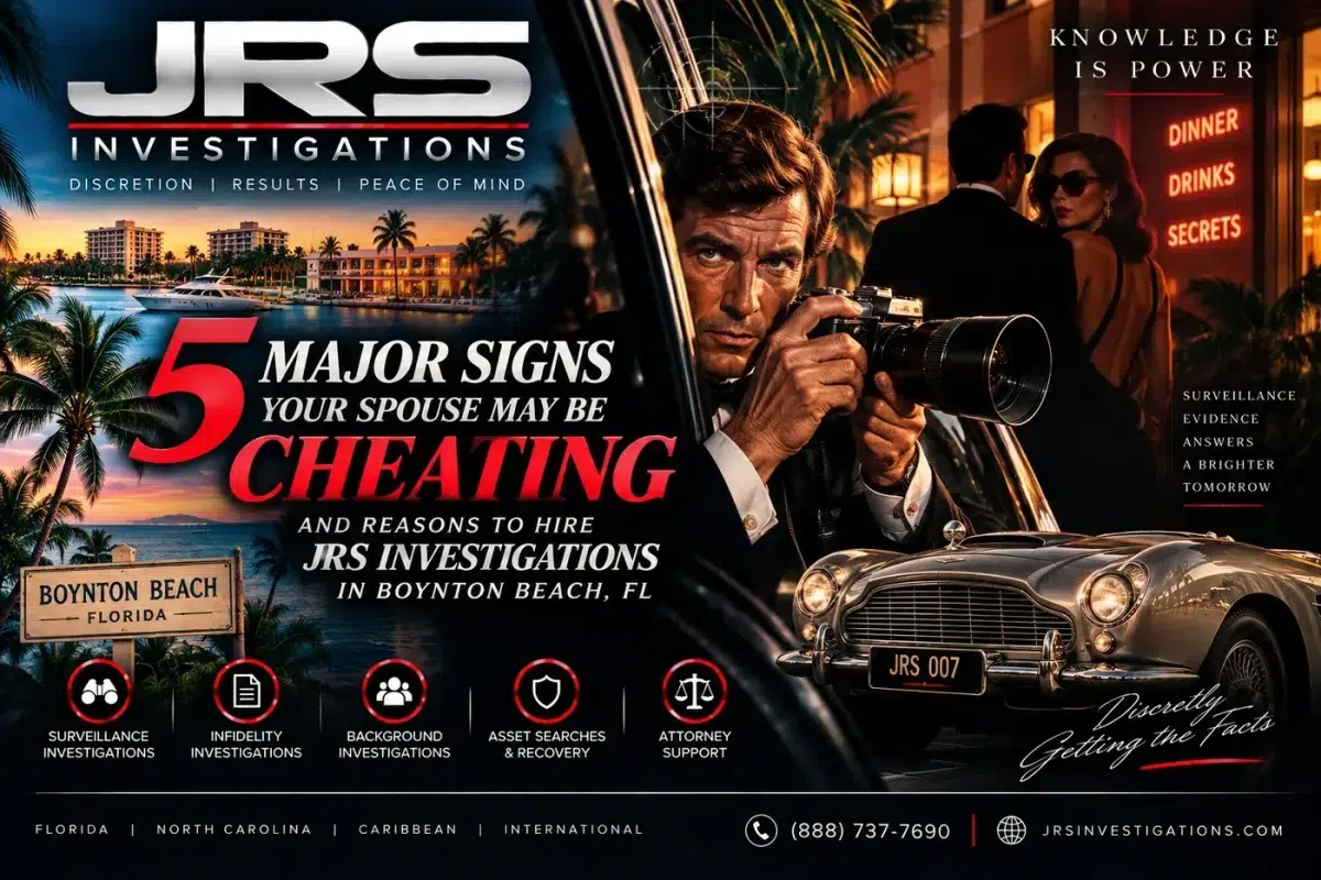 Cheating spouse investigator in Boynton Beach Florida - JRS Investigations
