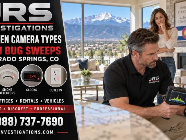 4 Hidden Camera Types Checked During Colorado Springs TSCM Sweeps