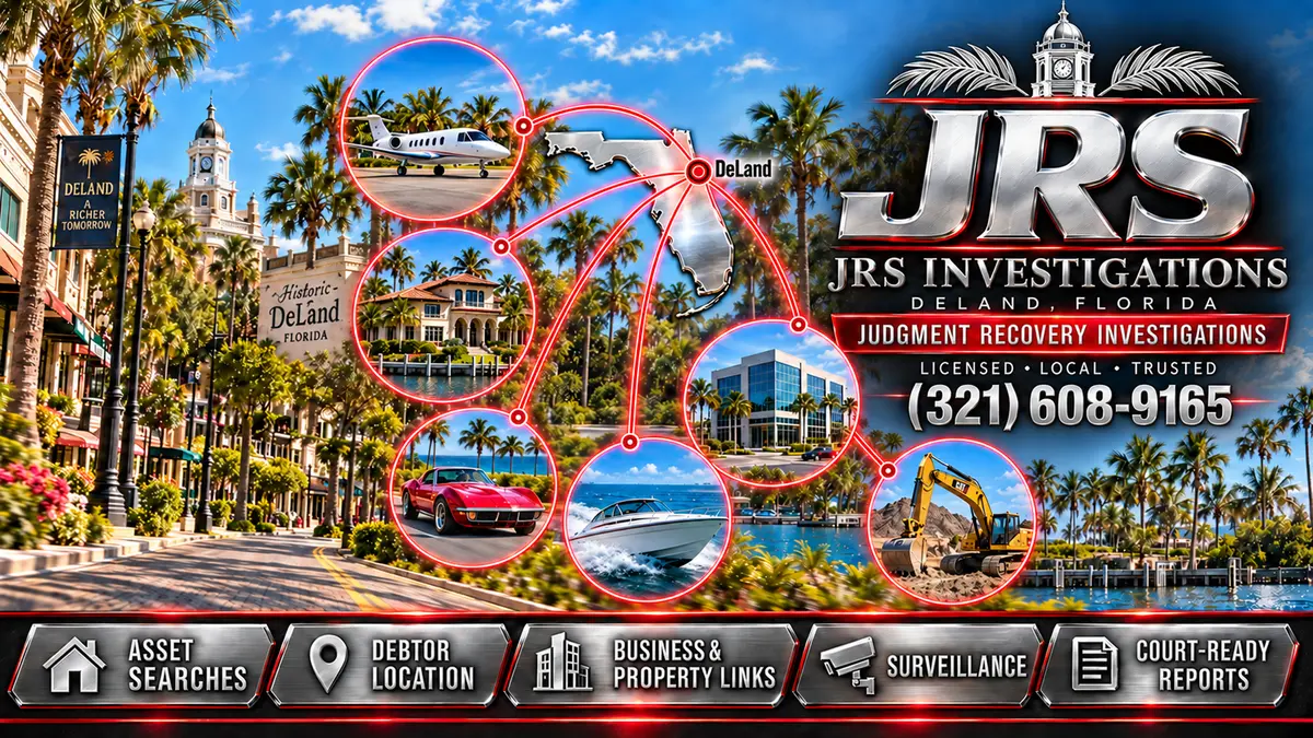 DeLand judgment recovery investigator services from JRS Investigations