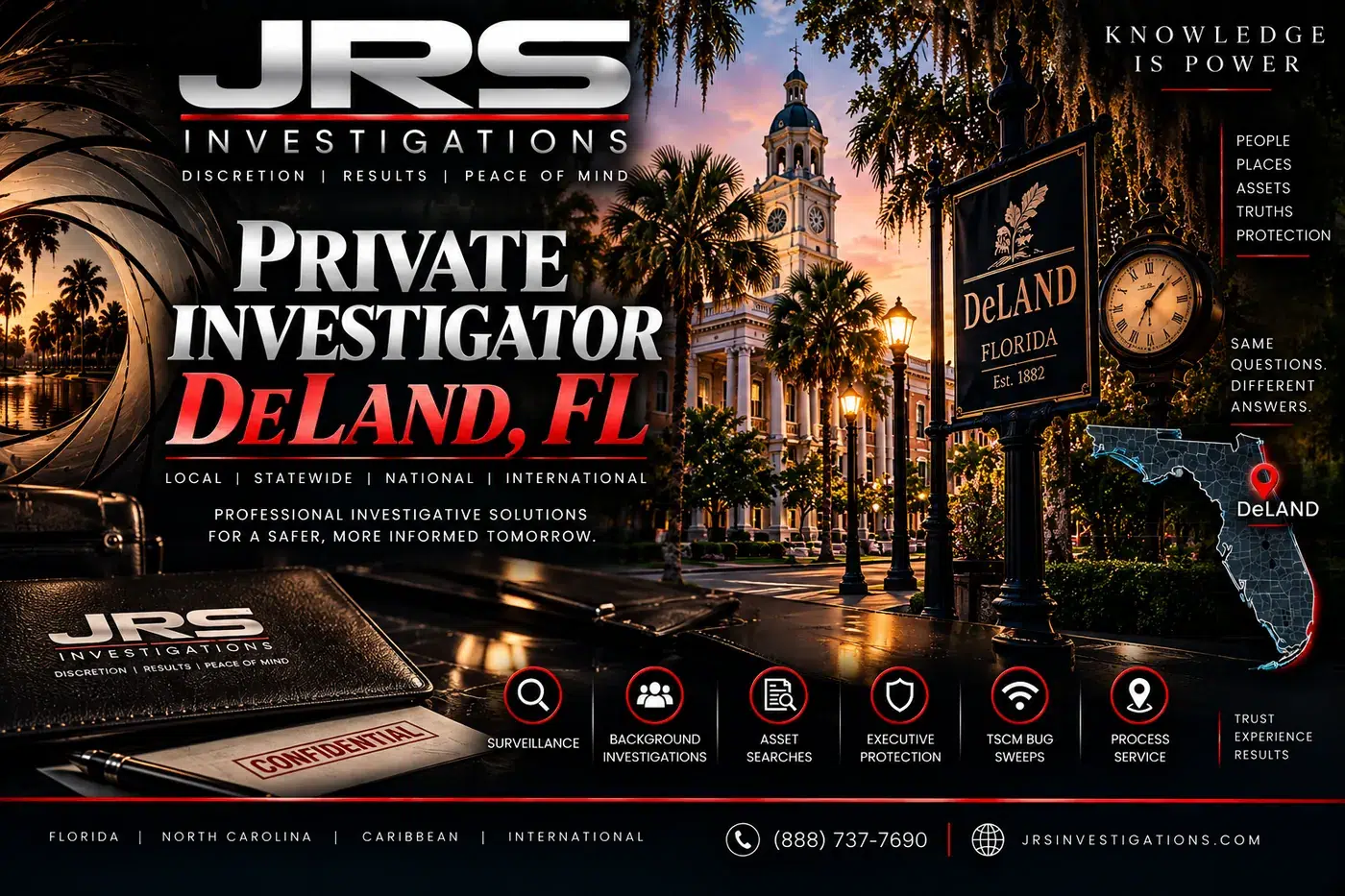 DeLand Florida private investigator services by JRS Investigations