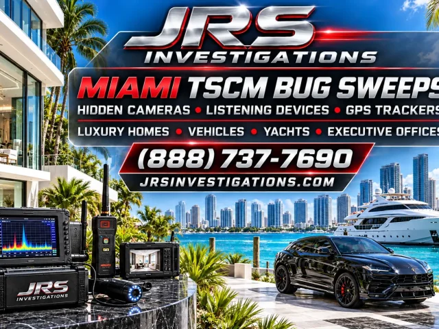 Miami TSCM Bug Sweeps for Luxury Assets | JRS