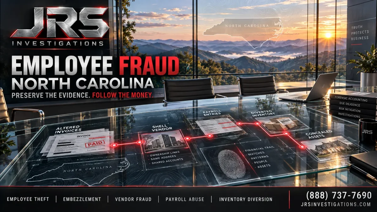 JRS Investigations North Carolina employee fraud investigation services