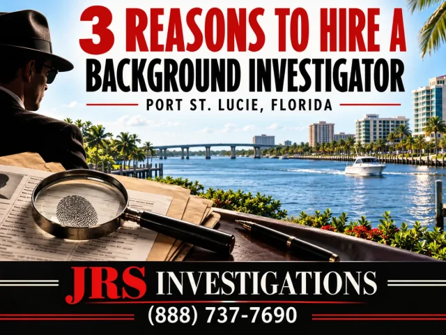 3 Reasons to Hire a Background Investigator in Port St. Lucie, FL