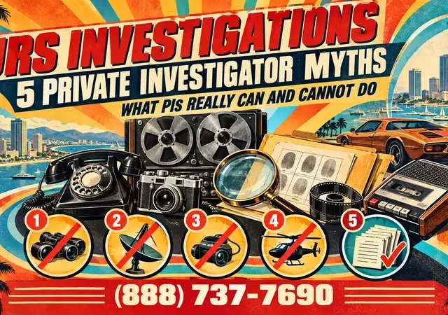 5 Private Investigator Myths: What PIs Really Can and Cannot Do