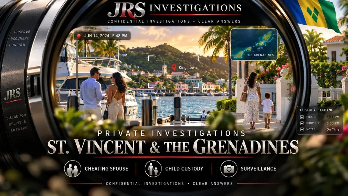 JRS Investigations private investigator in St. Vincent and the Grenadines for cheating spouse, child custody, and surveillance cases