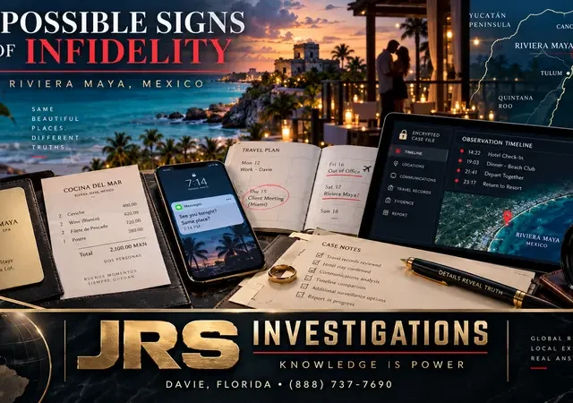 Planning a Riviera Maya Infidelity Investigation | JRS