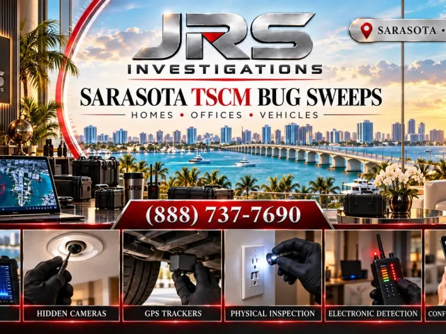 Sarasota TSCM Bug Sweeps: Homes, Offices & Vehicles