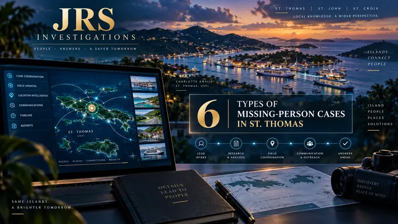 Missing-person case coordination in St. Thomas USVI by JRS Investigations