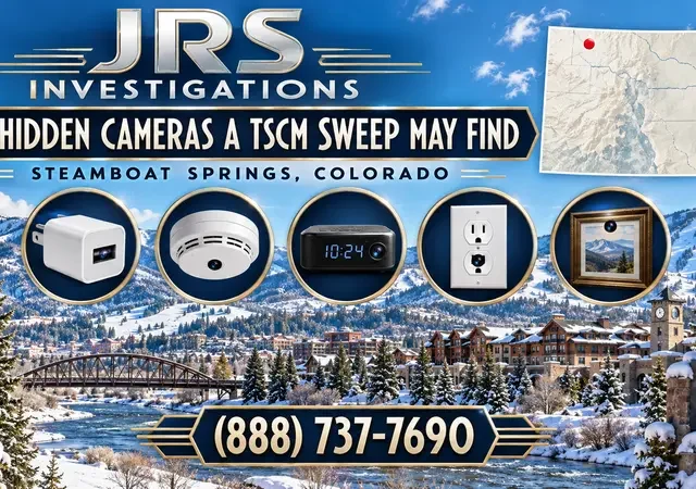 5 Hidden Cameras a Steamboat Springs TSCM Sweep May Find