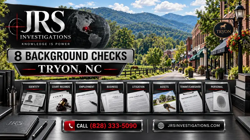 JRS Investigations featured image for eight background checks in Tryon, North Carolina