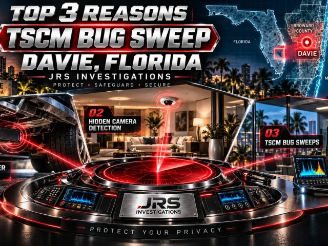 Top 3 Reasons to Hire JRS for a TSCM Bug Sweep Davie Florida