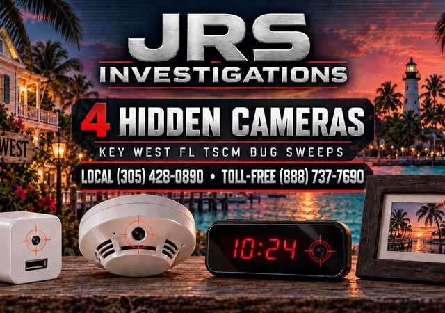 4 Hidden Cameras a Key West TSCM Bug Sweep May Find