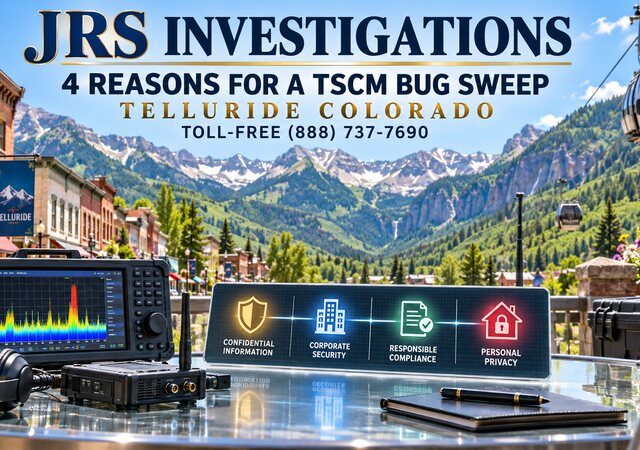 4 Reasons a TSCM Bug Sweep May Be Necessary in Telluride