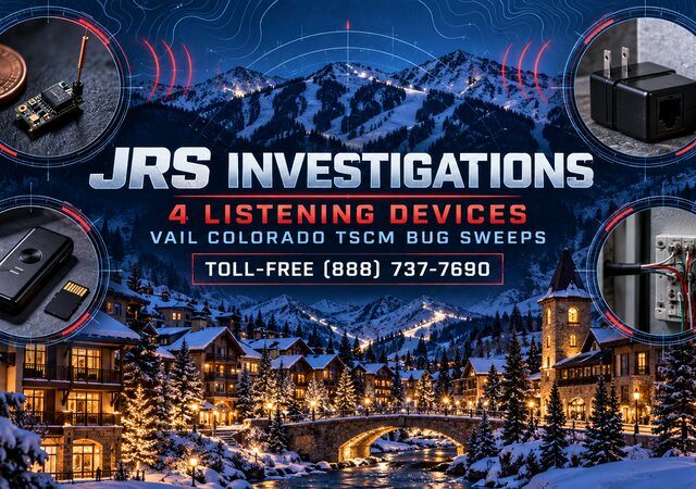 4 Listening Devices a Vail TSCM Bug Sweep May Find