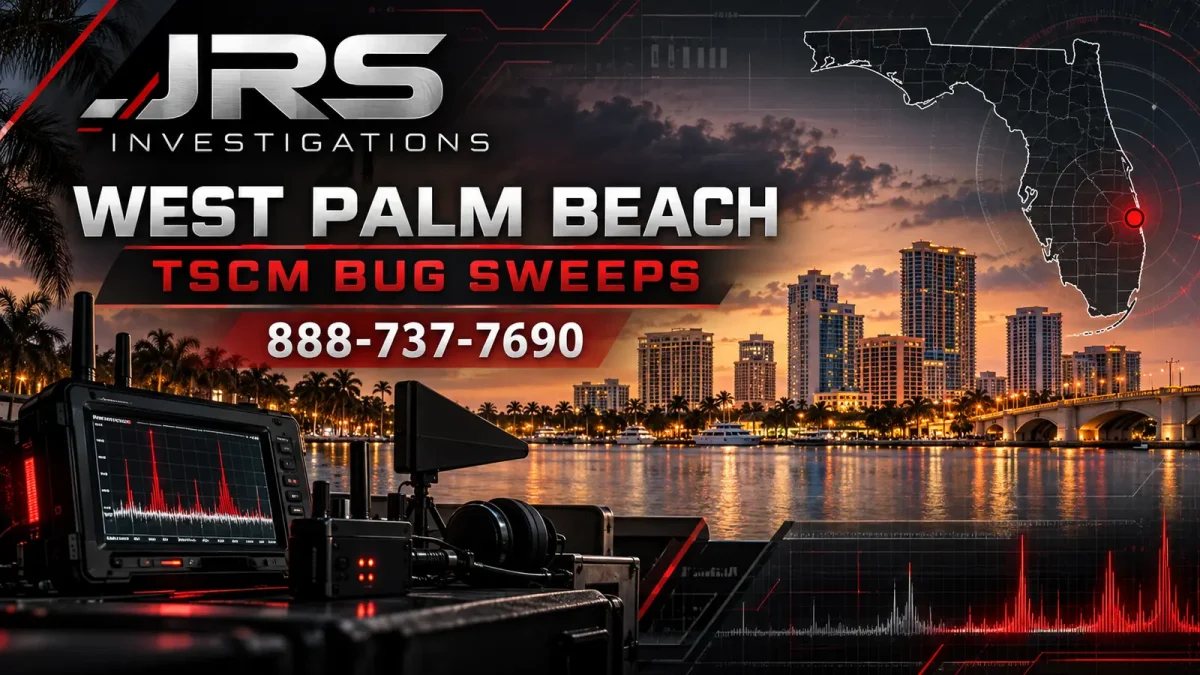 JRS Investigations TSCM bug sweep services in West Palm Beach, Florida