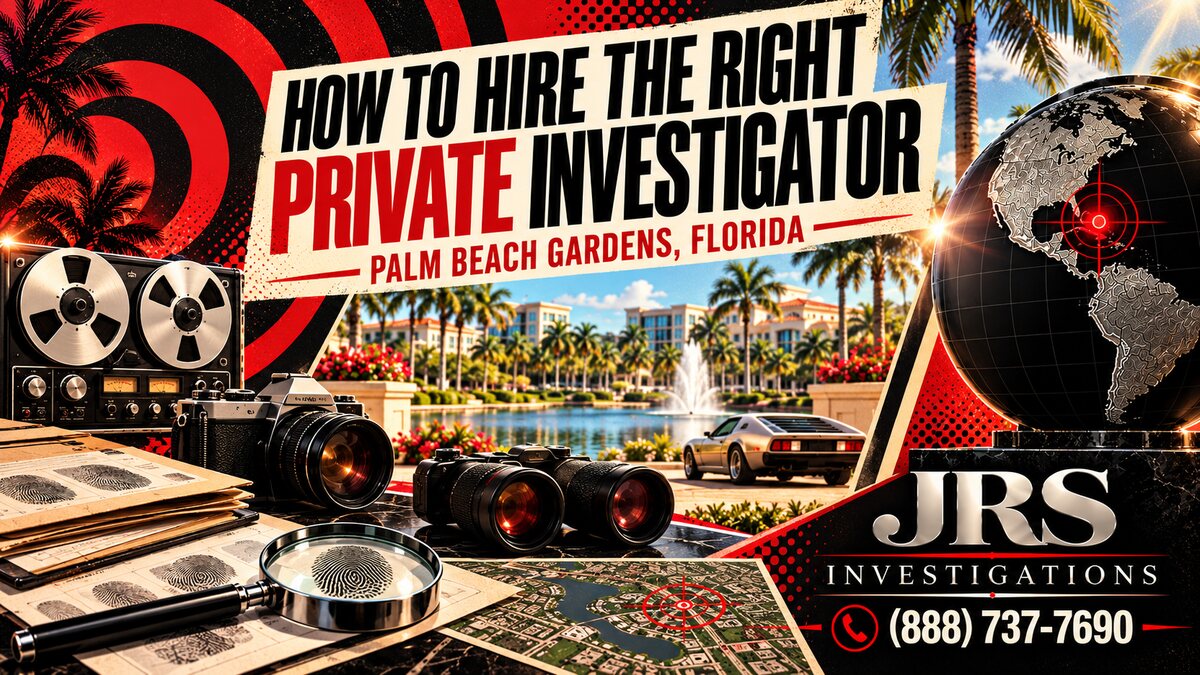 Retro JRS guide to hiring a private investigator in Palm Beach Gardens, Florida
