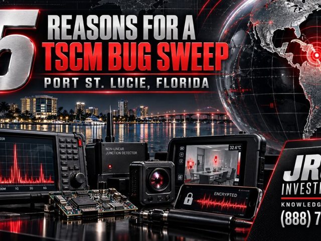 Port St. Lucie TSCM Bug Sweeps: 5 Reasons to Hire JRS