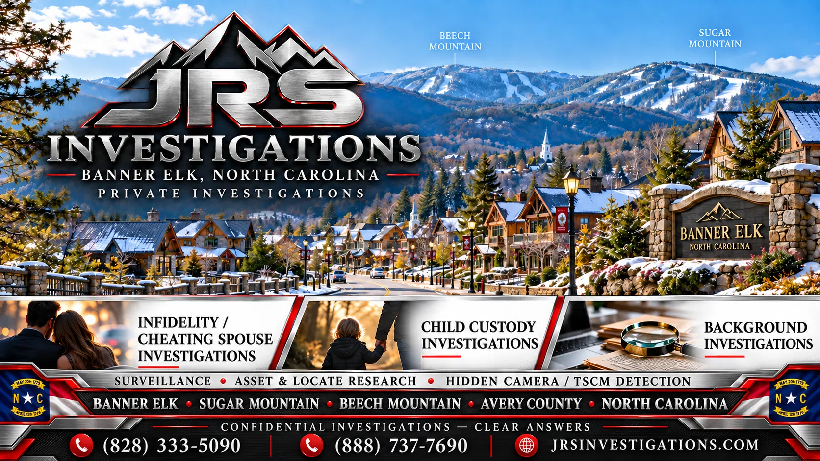 Banner Elk North Carolina private investigator services by JRS Investigations