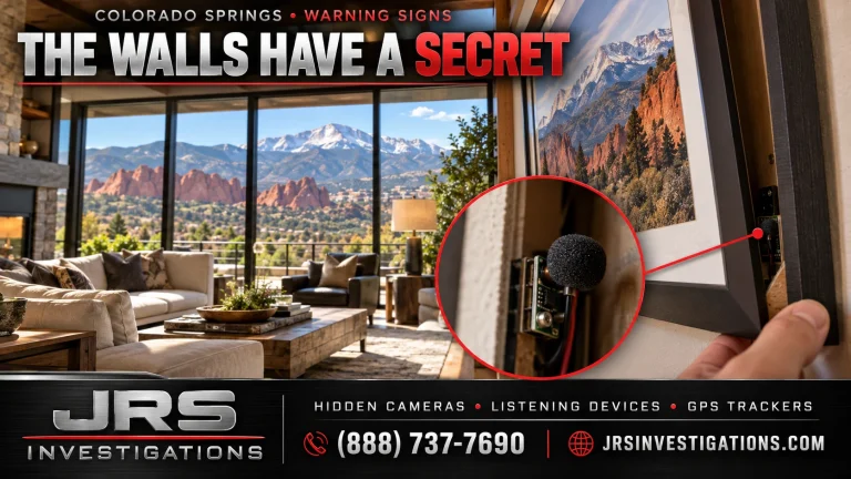 Colorado Springs warning signs: a hidden microphone behind a picture frame
