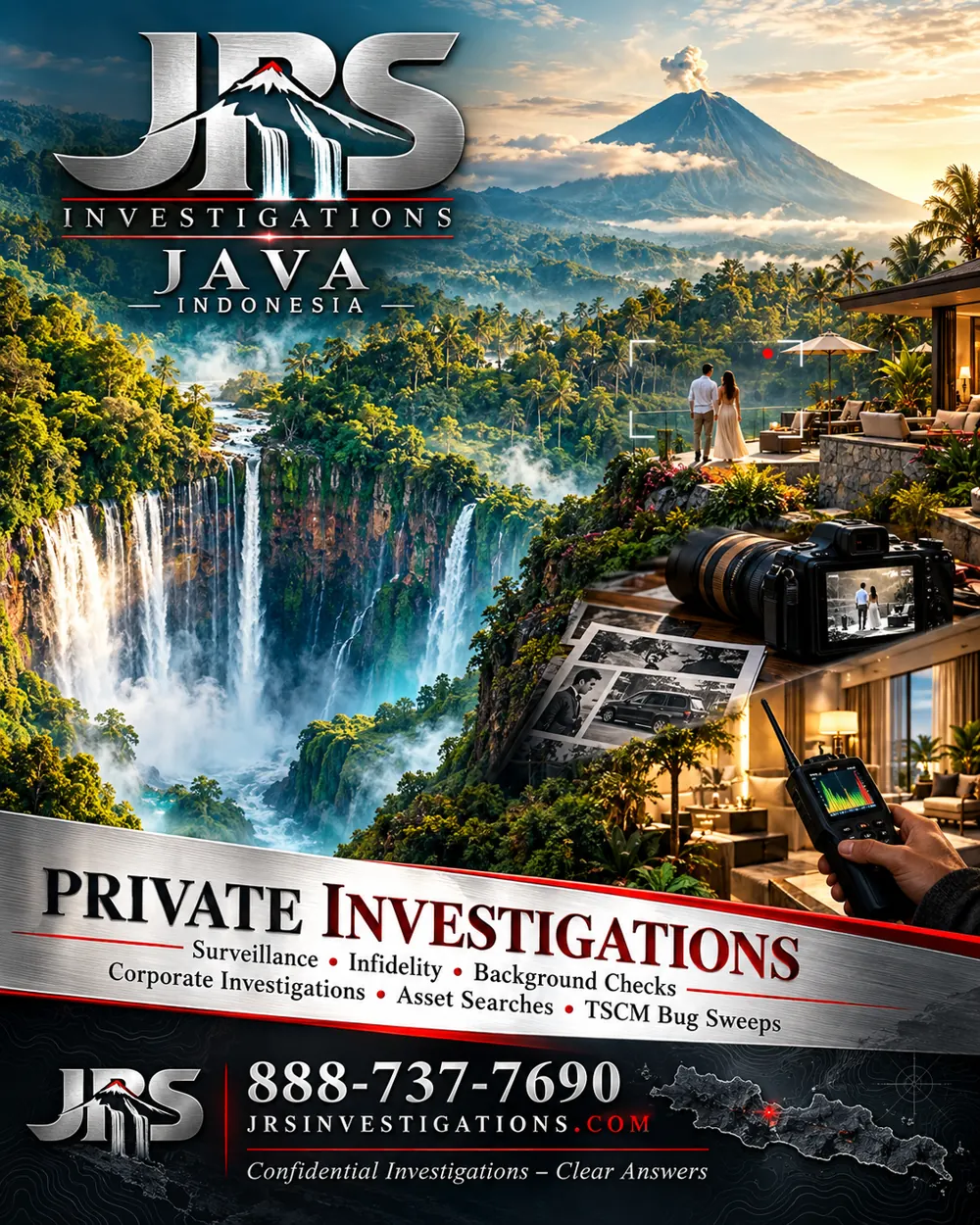 JRS Java private investigations and TSCM service artwork